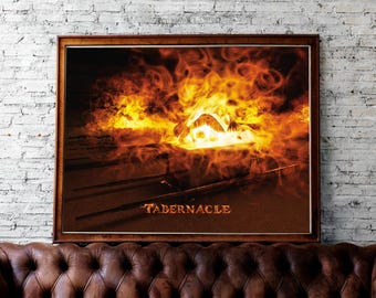 Ark of the Covenant Matte Print – Tabernacle of Moses Biblical Art (20x16)