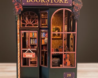 DIY Book Nook Kit: Svg - Dxf - jpg Laser Cut Files (Digital Download)