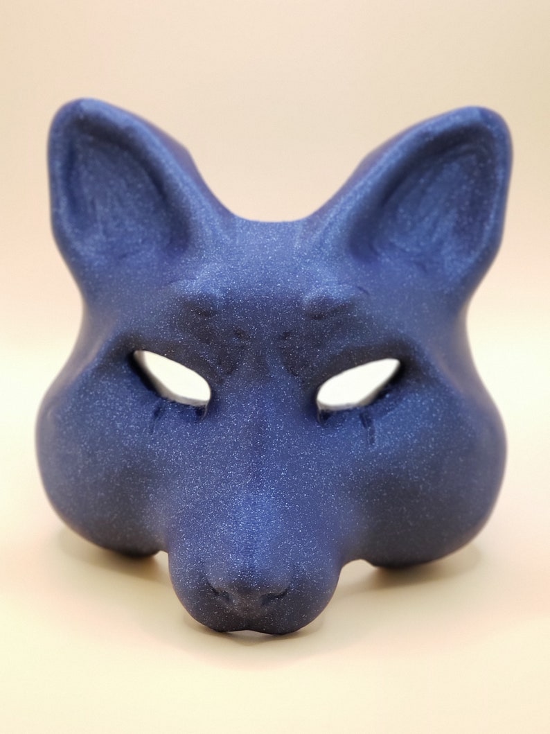Masquerade Fox Half Mask Etsy
