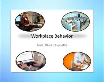 Workplace Behavior Office Etiquette Lesson Activity - Business and Career Skills - Editable DIGITAL DOWNLOAD