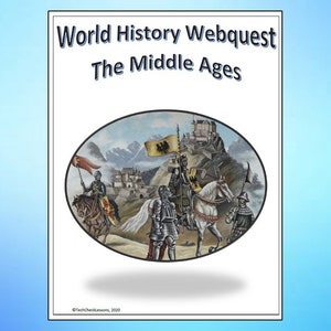 World History - Middle Ages Webquest - Social Studies Internet Activity - Editable DIGITAL DOWNLOAD