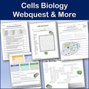Animal Cells Webquest - Biology Science Internet Activity - Editable DIGITAL DOWNLOAD