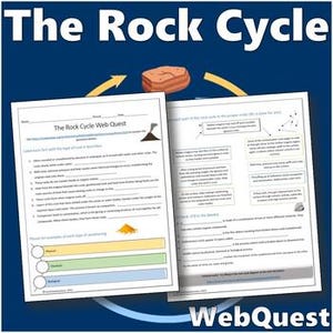 The Rock Cycle Webquest - Science Internet Activity - Editable DIGITAL DOWNLOAD