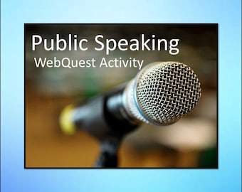 Public Speaking Task Activity - Business and Career Skills - Editable DIGITAL DOWNLOAD
