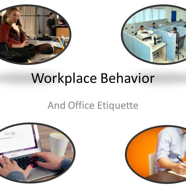 Business and Career Skills - Workplace Behavior Office Etiquette Lesson Activity - Editable DIGITAL DOWNLOAD