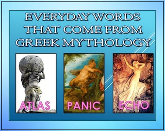 Everyday Words That Come From Greek Mythology PowerPoint Presentation