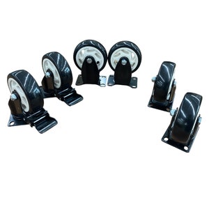 4&quot; PVC Caster Wheels - Set of 4 Pcs