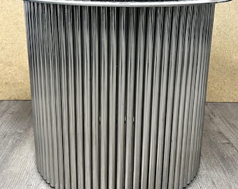 Fluted Metal Coffee Table Base