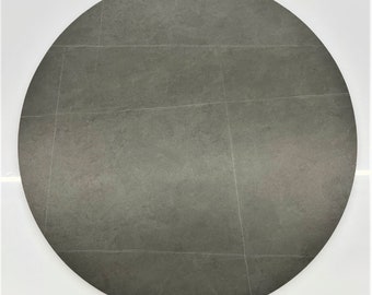 Cultured Marble Stone Indoor / Outdoor Table Top - Gray Color