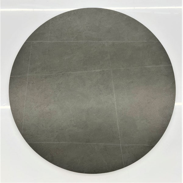 Cultured Marble Stone Indoor / Outdoor Table Top - Gray Color