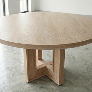 Handmade Solid Wood Round Dining Table - Etsy