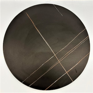 Cultured Marble Stone Indoor / Outdoor Table Top - Black Color