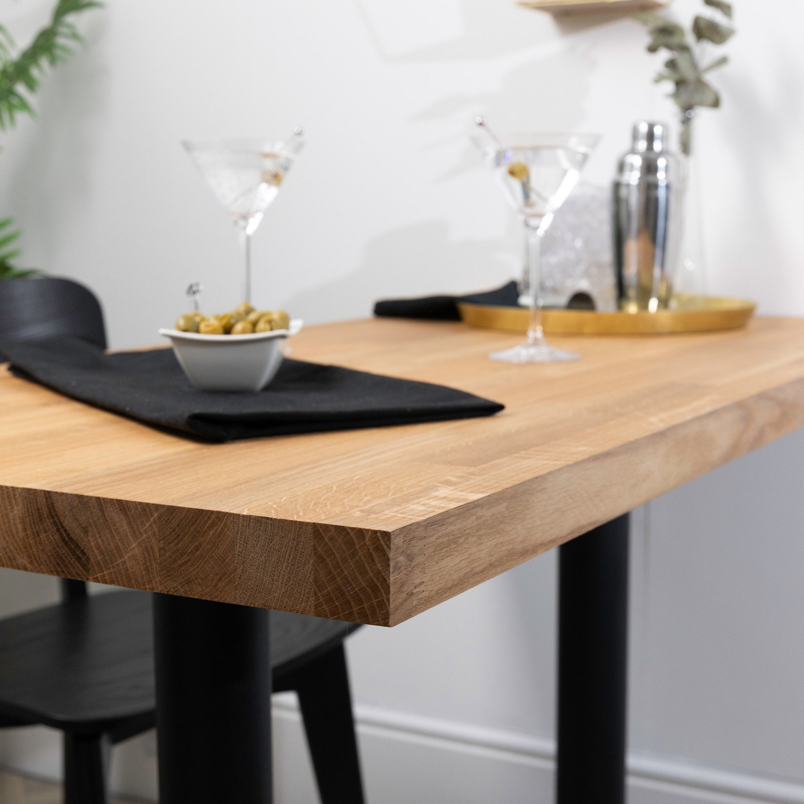 Solid Wood Oak Kitchen Dining Table Tops | 1200mm X 600mm | Premium European Wooden Large Square ...