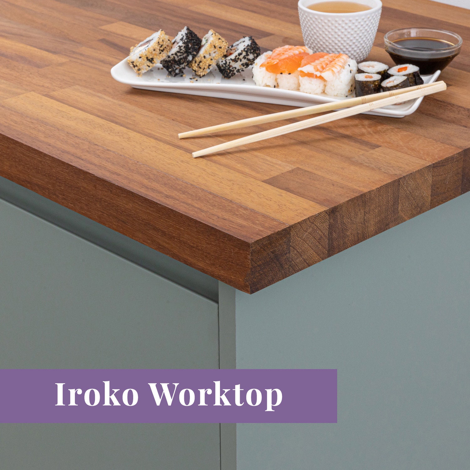 Solid Wood Kitchen Worktops | Hand Finished 40mm Stave Timber Tabletops ...