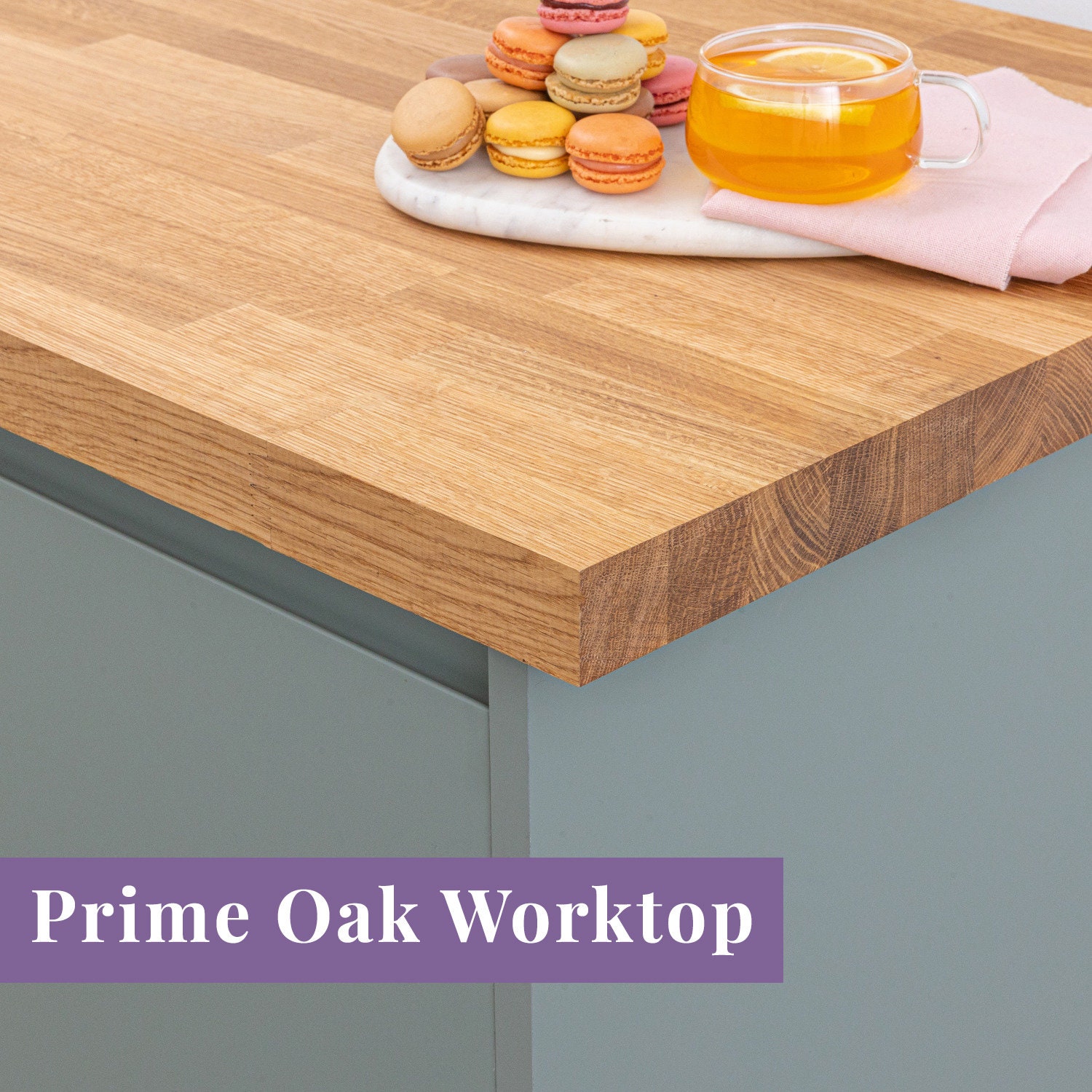 Solid Wood Kitchen Worktops | Hand Finished 40mm Stave Timber Tabletops ...