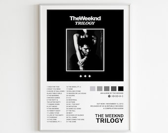 The Weeknd All Album Poster / The Weeknd Poster / Album Cover Poster / Music Print / Album Print / Home Wall Decor / Music Gift / Trilogy