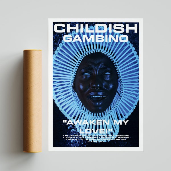 Childish Gambino Album Poster / Awaken My Love Poster / Album Cover Poster / Music Print / Album Print / Home Wall Decor / Music Gift