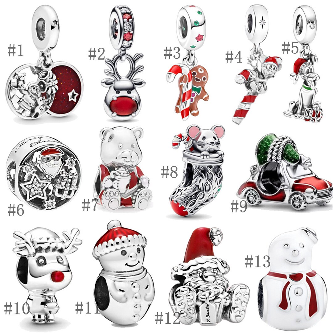 S925 Sterling Silver Pandora Christmas Collection Pendant, Suitable for