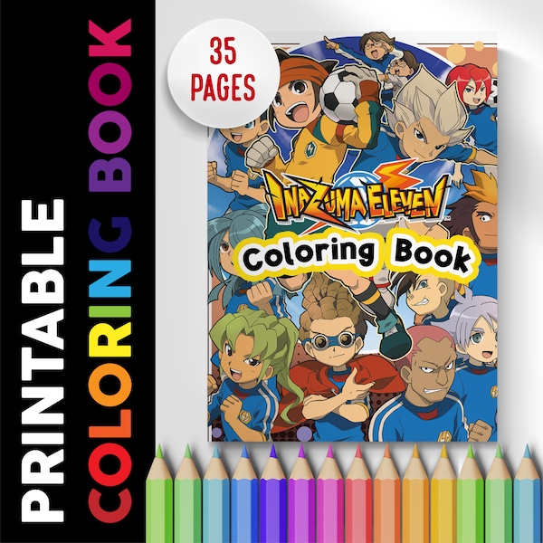 Inazuma Eleven Coloring Book 55 Pages, Coloring pages Printable