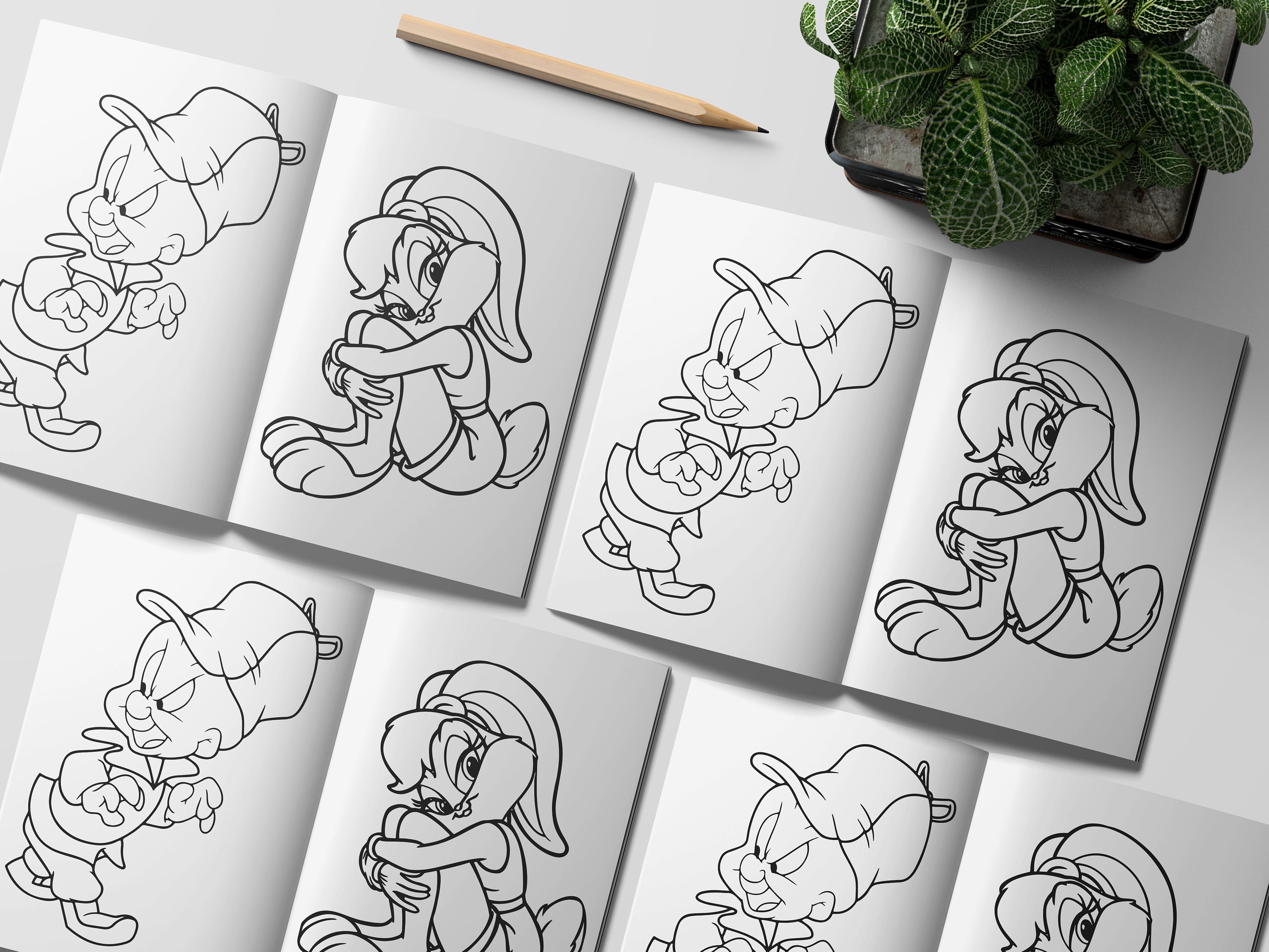 Looney Tunes Coloring Book 55 Pages, Coloring Pages Printable - Etsy