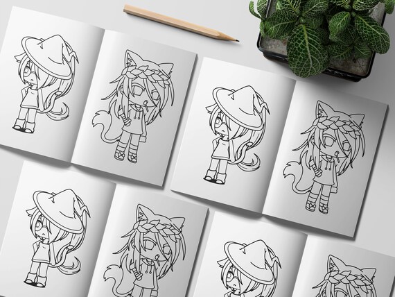 Free Printable Gacha Life Cute Coloring Page, Sheet and Picture