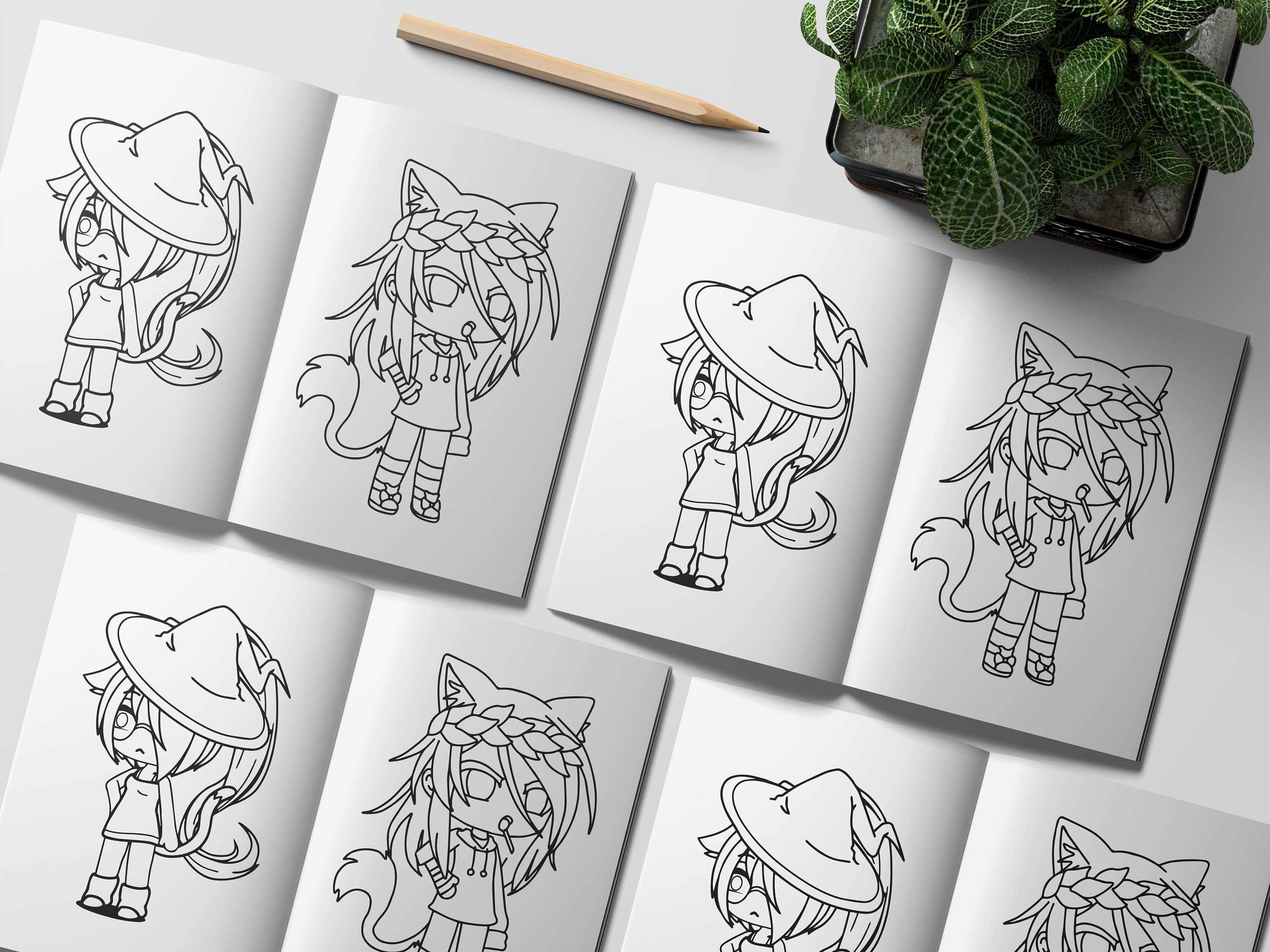 Gacha Life Coloring Pages Printable for Free Download