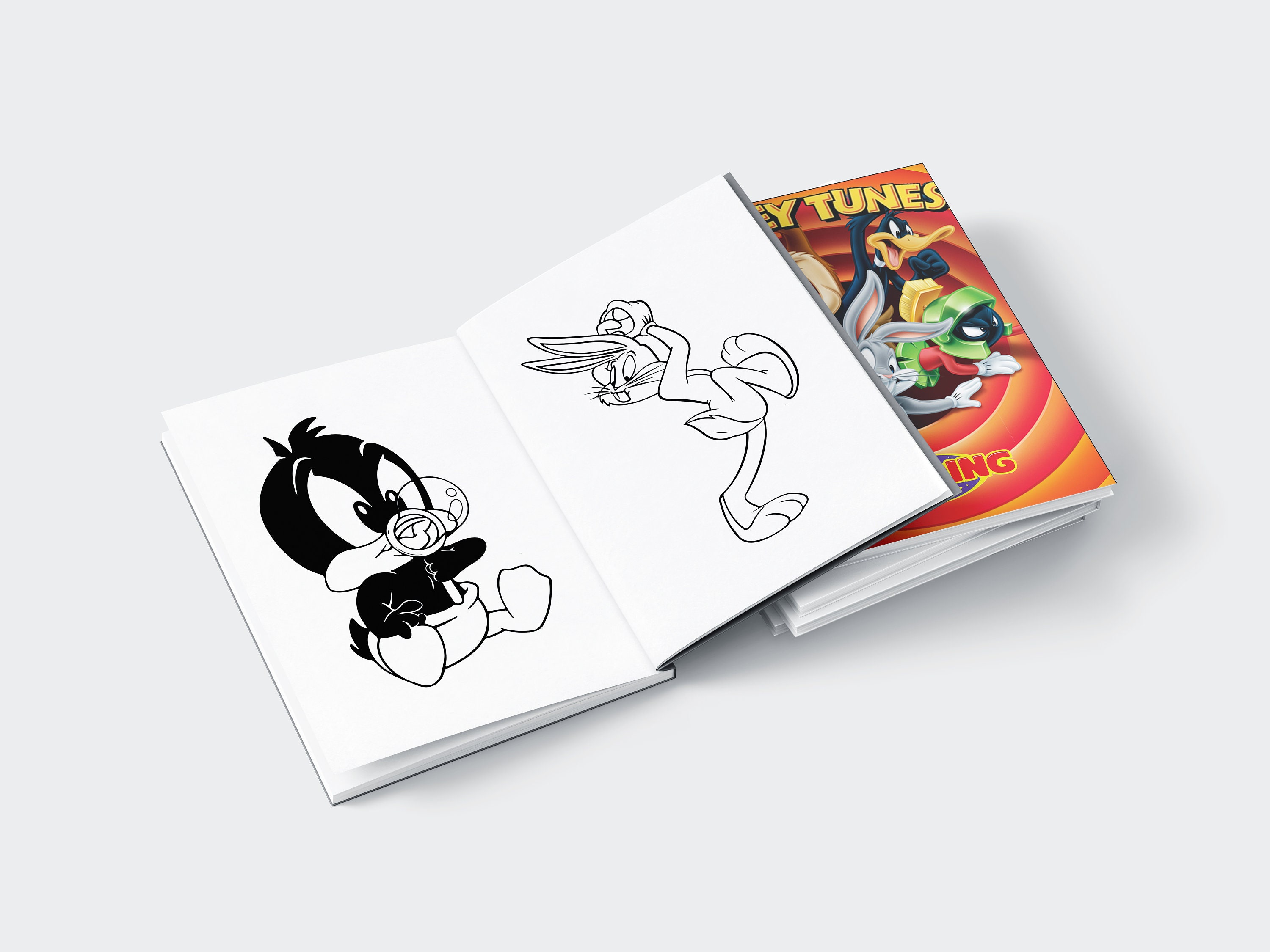 Looney Tunes Coloring Book 55 Pages, Coloring Pages Printable - Etsy