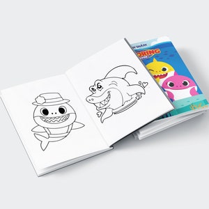 Baby Shark Coloring Book 30 Pages, Coloring Pages Printable - Etsy