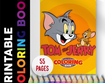 Tom & Jerry Coloring Book 55 Pages, Coloring Pages Printable