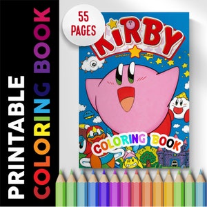 Kirby Coloring Book 55 Pages, Coloring Pages Printable