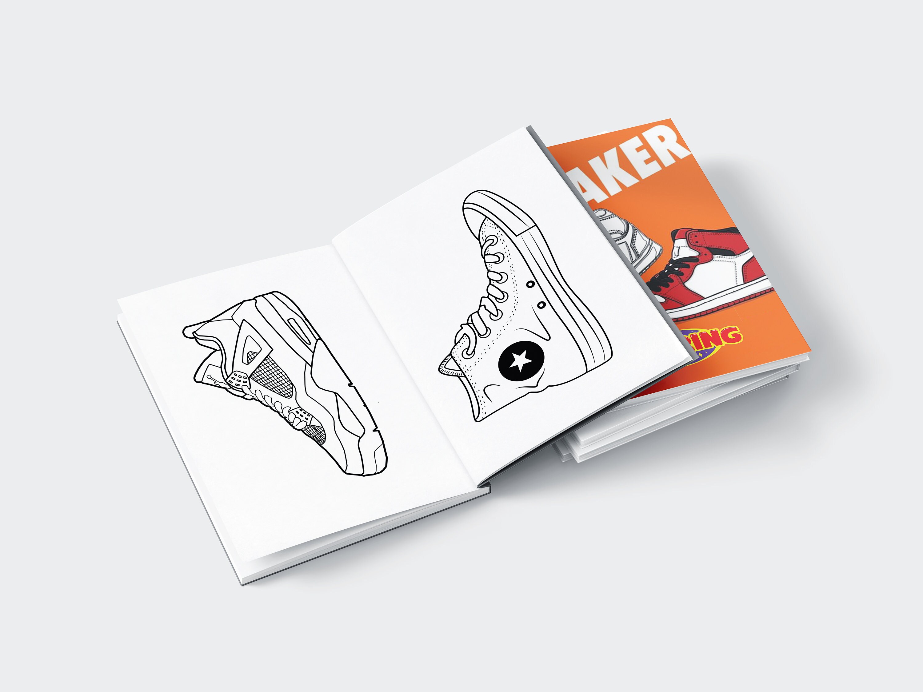 Sneaker Coloring Book, 30 Printable Pages (PDF Download) - Etsy