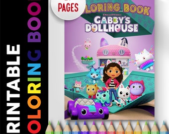 Gabby's Dollhouse Coloring Book 27 Pages, Coloring Pages Printable