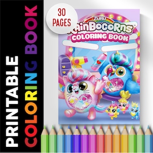 Kolorowanka Rainbocorns 30 stron, kolorowanki do druku