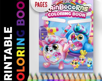 Rainbocorns Coloring Book, 30 Printable Pages (PDF)