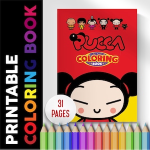 Pucca Coloring Book 31 Pages, Coloring Pages Printable