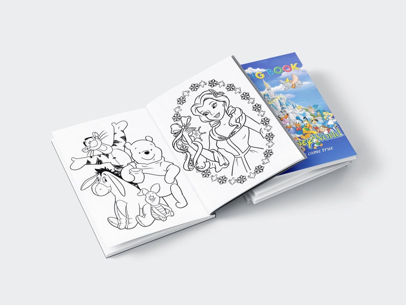 Characters Coloring Book, 55 Printable Pages (PDF Download) - Etsy