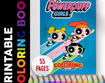 The Powerpuff Girls Coloring Book 55 Pages, Coloring Pages Printable