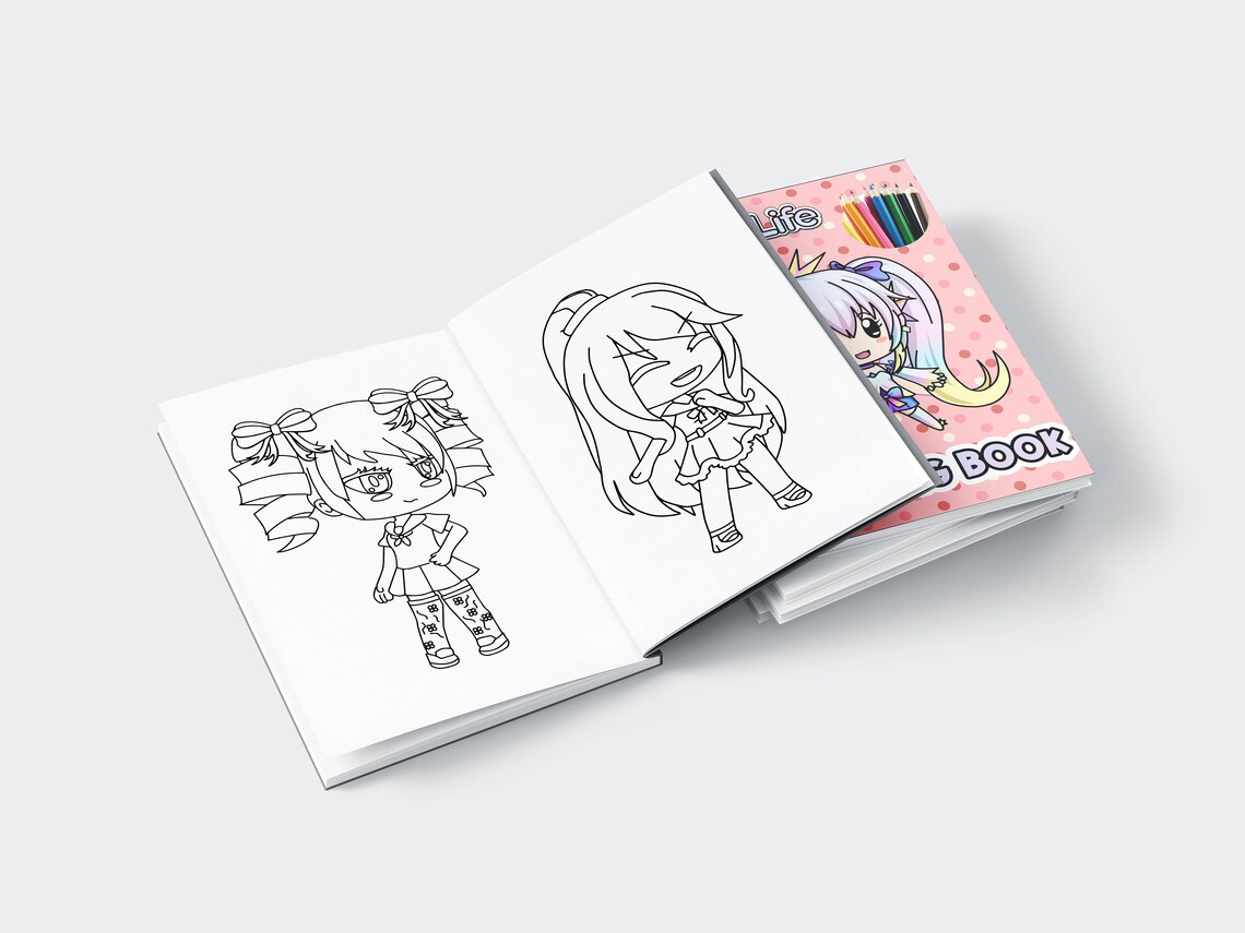 Gacha Life Coloring Book 35 Pages Coloring Pages Printable - Etsy