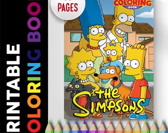 Simpsons Coloring Book 55 Pages, Coloring Pages Printable