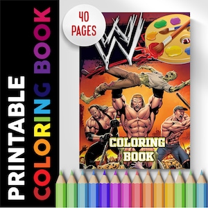 WWE Malbuch 40 Seiten, Malvorlagen zum Ausdrucken