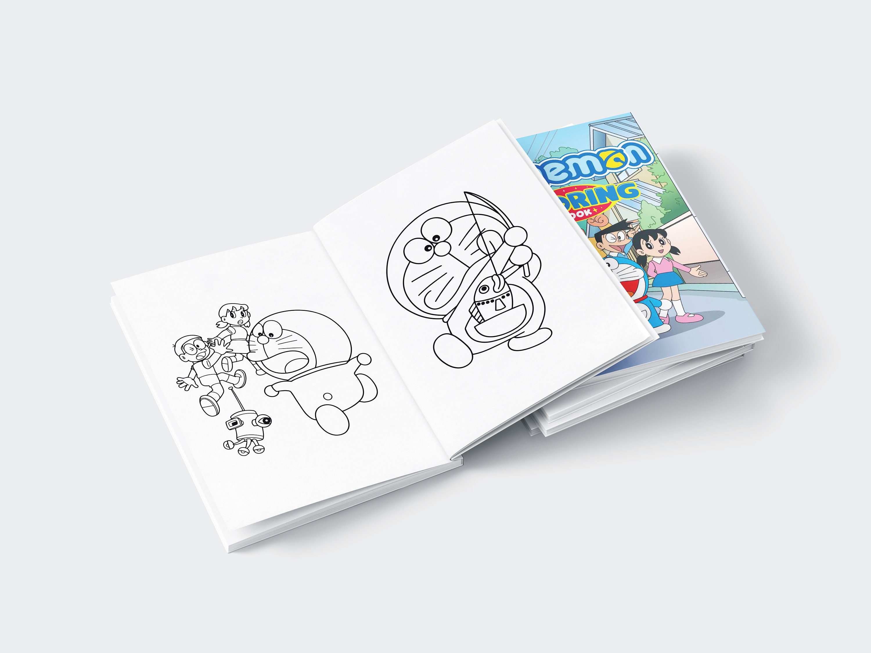 Doraemon Coloring Book 55 Pages, Coloring Pages Printable - Etsy