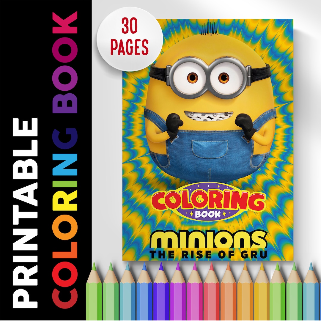 Minions Coloring Book 30 Pages, Coloring Pages Printable - Etsy
