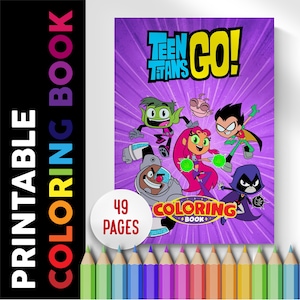 Teen Titans Coloring Book 49 Pages, Coloring Pages Printable