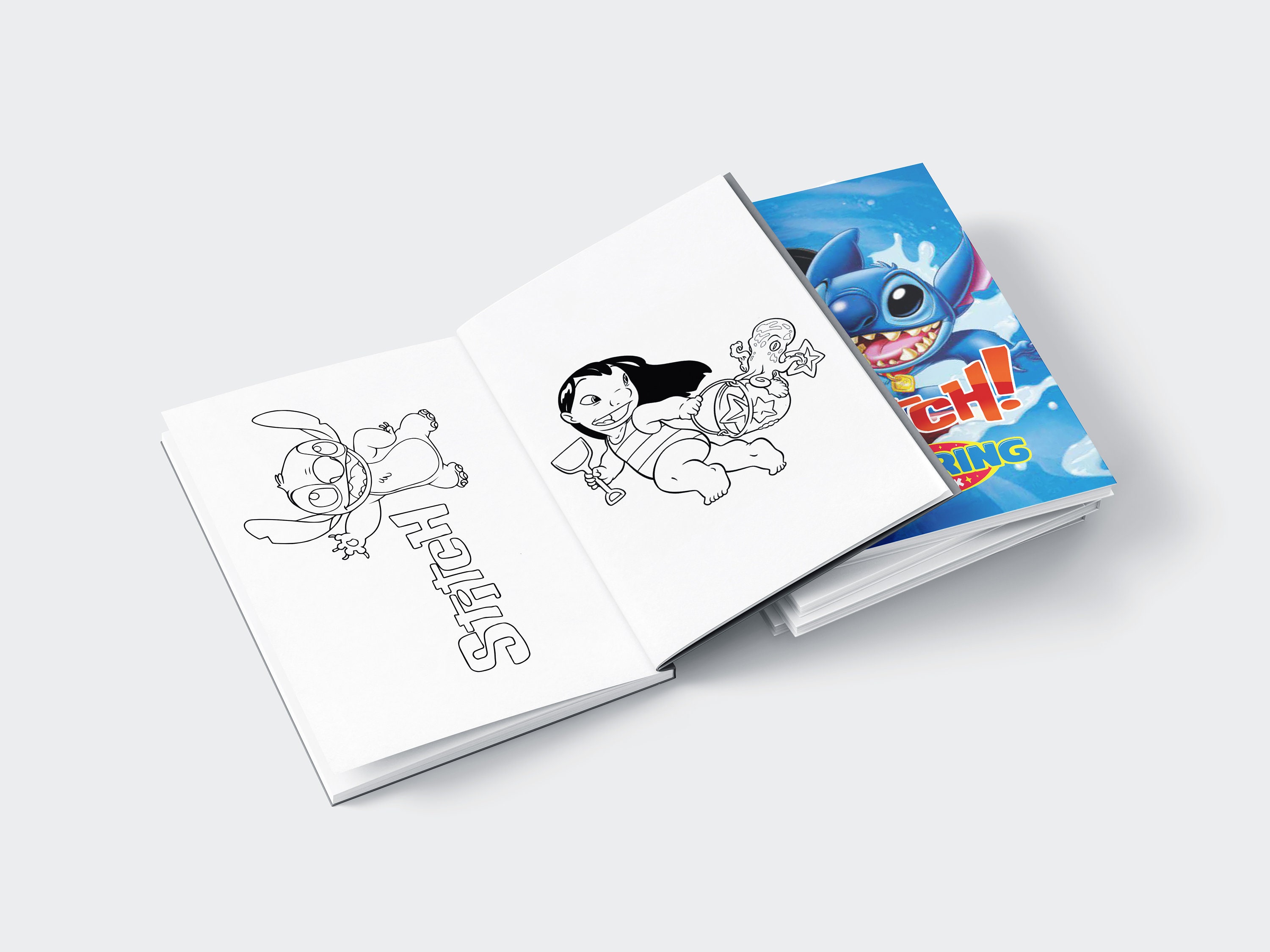 Livre de coloriage Stitch 55 pages, coloriages imprimables 