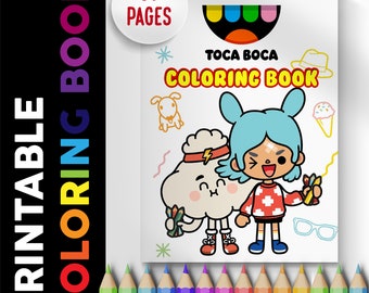 Toca Boca Coloring Book 35 Pages, Coloring Pages Printable
