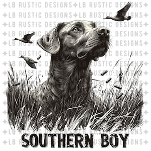Southern Boy Png, Hunting Dog Png, Camo Dog Png, Retro Hunt Png, Camo Duck Hunting Shirt Png, Hunting Sublimation Design, boy mom png