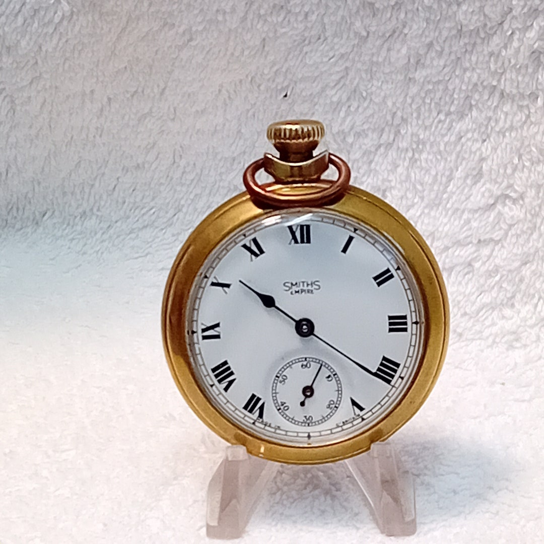 Lovely Vintage 1958 Smiths Empire Goldtone Pocket Watch Working Etsy