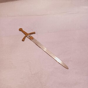 Vintage französischer Schwert Form Brieföffner