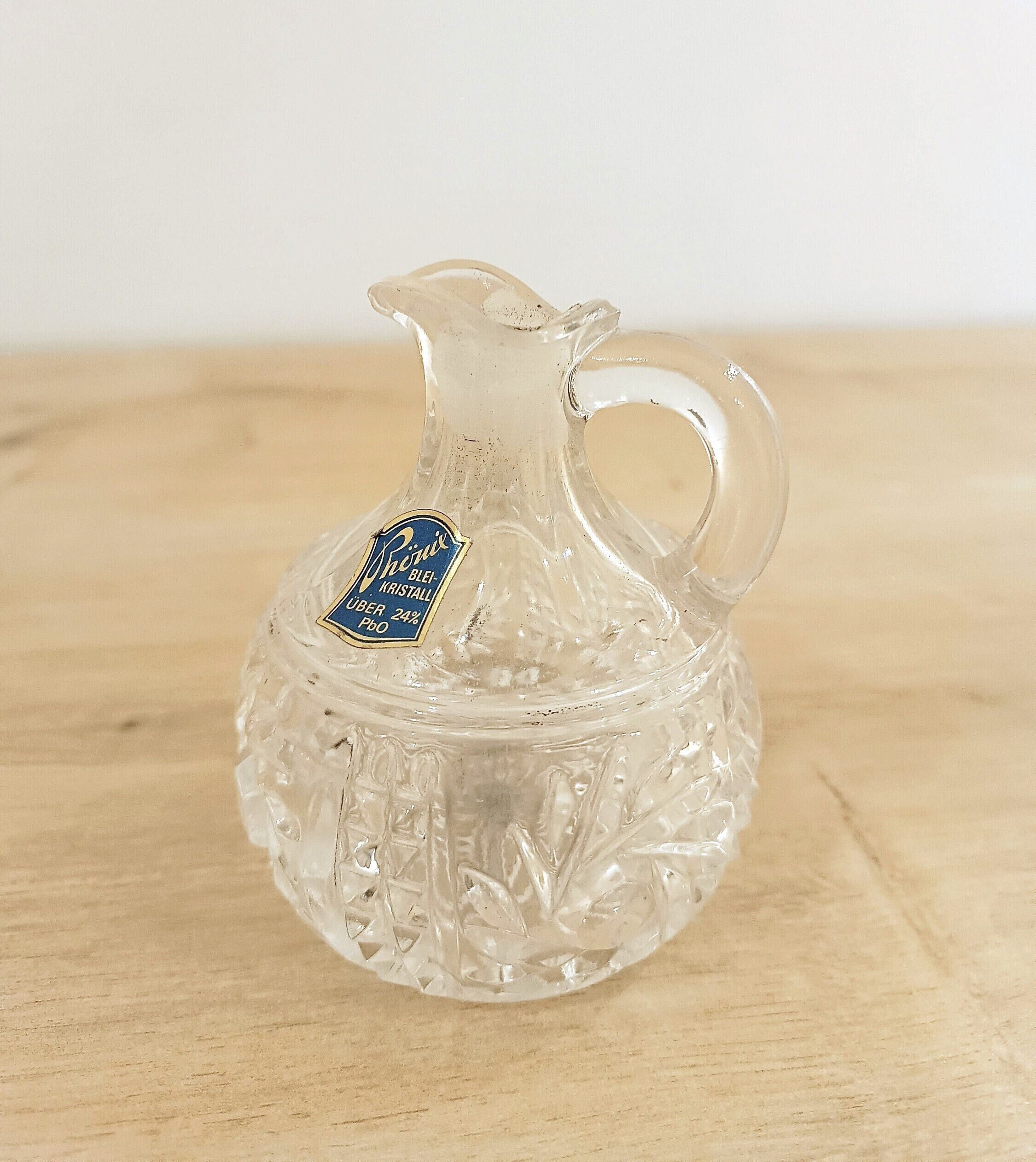 LAUSITZERドイツ磁器クリスタルボウル花瓶BLEIKRISTALL 24%