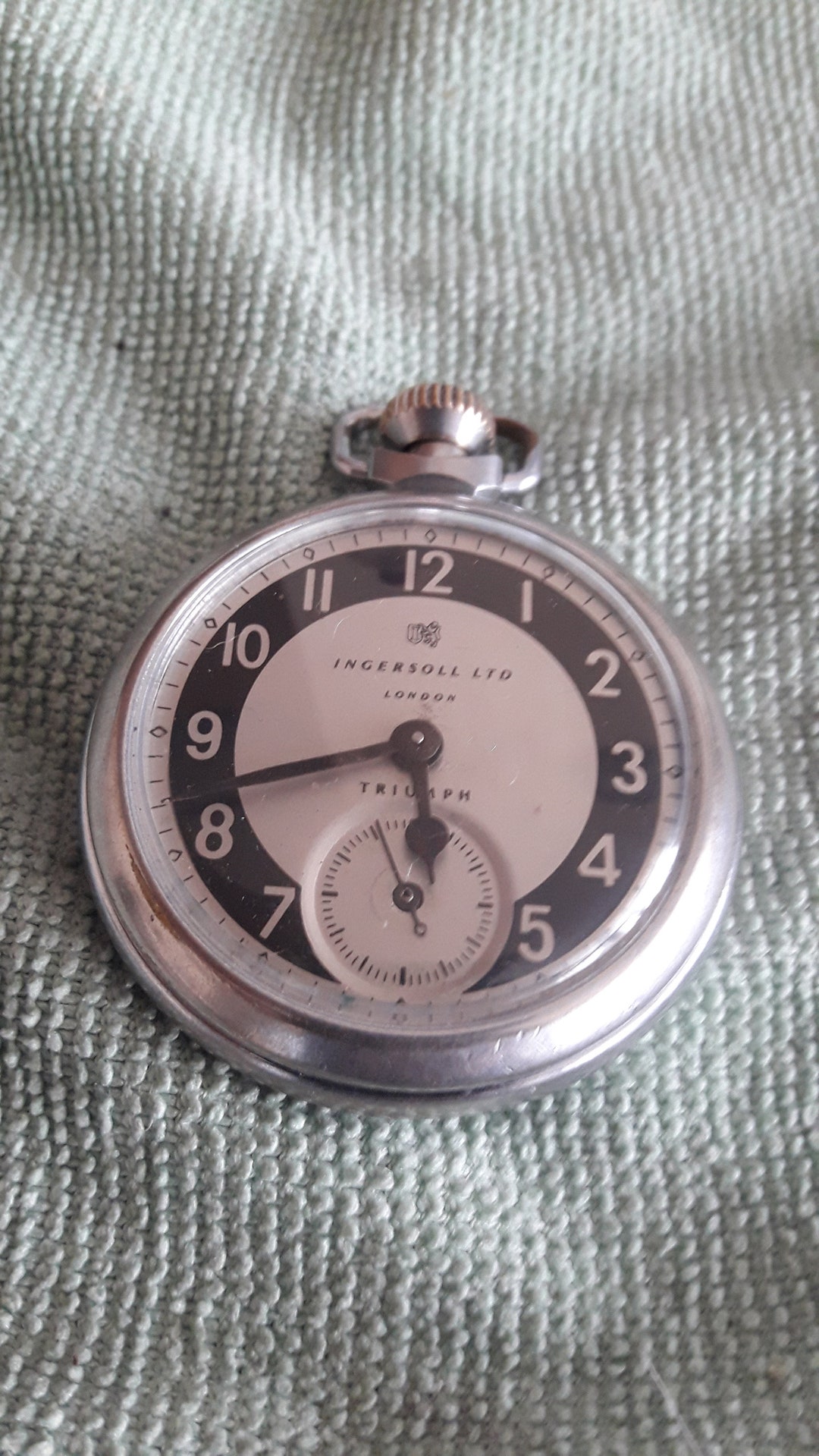 1955 Ingersoll Triumph Pocket Watch Working Etsy